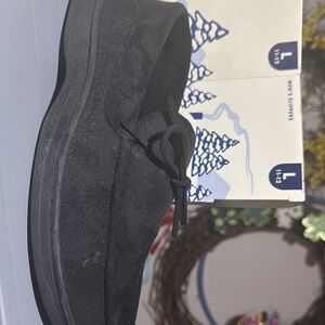 Black Slip-On Loafers with Minimalist Design